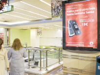 Campañas de publicidad en centros comerciales