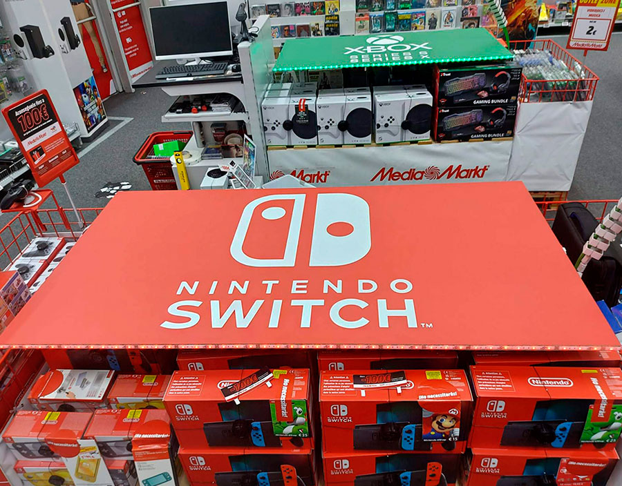 Impresión digital en interior tienda Media Markt
