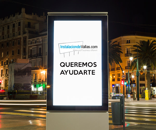Instalación de vallas publicitarias